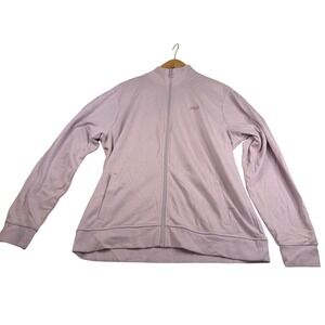 Fila Womens Track Jacket Lavender Purple Full Zip Mock Neck Logo XL 2253